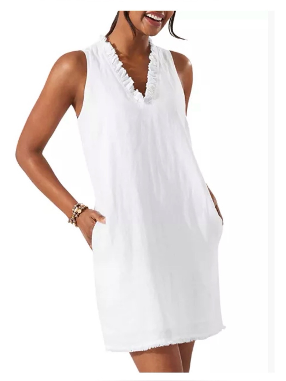 Tommy Bahama Two Palms Ruffled Shift Dress
